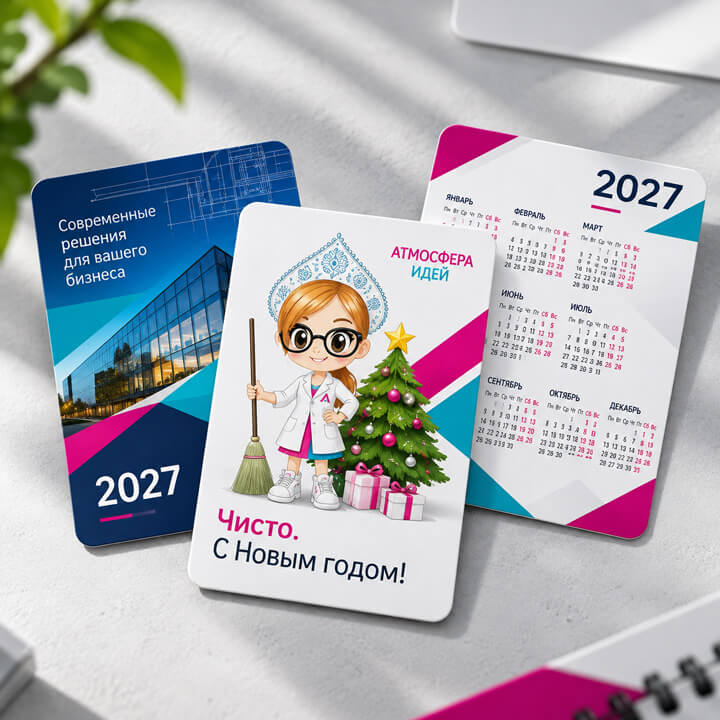 Карманные календари заказать в Бийске типография Атмосфера