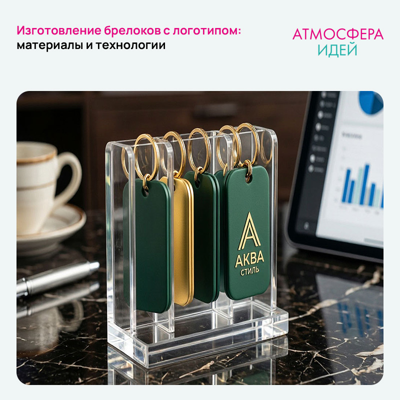 Изготовление брелоков с логотипом: материалы и технологии в Бийске